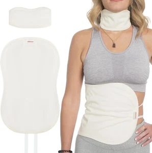 Castor Oil Pack Compress for Liver Detox & Thyroid Kit - Organic Cotton, Mess-Fr - Picture 1 of 13