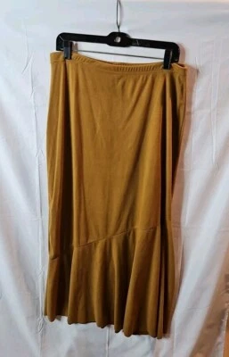 Ashley Stewart Women's Plus-size 14/16 Faux Suede Maxi Skirt - Image 1 of 4