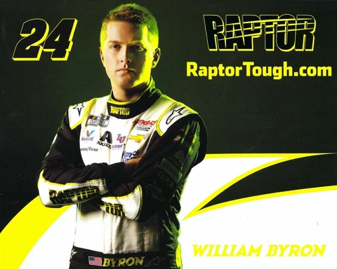 2023 WILLIAM BYRON “RAPTOR TOUGH HENDRICK" #24 NASCAR CUP SERIES POSTCARD Cover