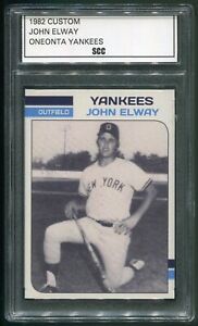 Custom 1982 John Elway Oneonta Yankees Minor League Baseball Card