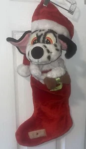Disney 101 Dalmatians 23” Christmas Plush Stocking Puppy Dog Pup Classic FLAWED - Picture 1 of 5