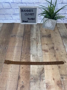 Tony Lama Youth Belt Brown Tooled Leather Made in USA - Picture 1 of 12