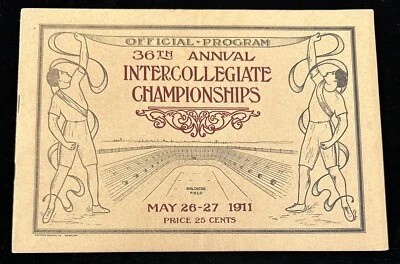 1911 Official Program 36th Annual Intercollegiate Championships, Soldiers Field - Image 1 of 4