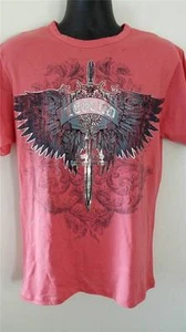 Pink_Men's Foil Graphic Tattoo fashion Tee_30 Single Light Weight Fitted_New TOP - Picture 1 of 1