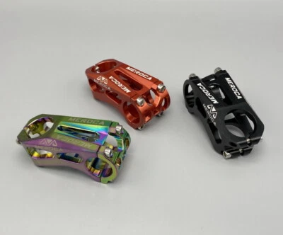 Aluminum 28.6*25.4*60mm -17° Bicycle Short Stem MTB Kids Road Bike bar stems - Image 1 of 4