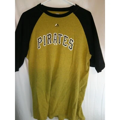 Majestic Pittsburgh Pirates Baseball T-Shirt Cooperstown Collection XL - Image 1 of 3