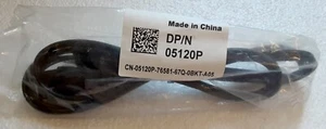 Dell 5120P 05120P 125V 10A 3 Prong 5-15P C13 Flat Computer Power Cord 6ft New - Picture 1 of 2