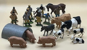 Britains Farm Collection - Job Lot Of Plastic Figures & Animals - Picture 1 of 1