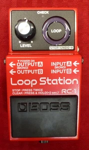 BOSS LOOP STATION RC-1 GUITAR BASS EFFECTS PEDAL W/ POWER SUPPLY - Picture 1 of 5