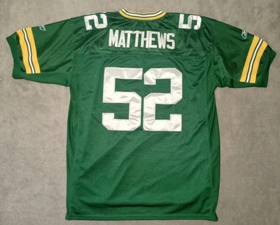 Camiseta deportiva Clay Matthews Green Bay Packers Super Bowl XLV talla 60 Foto 1 de 4