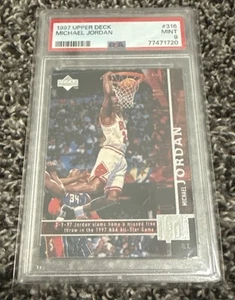 1997 UPPER DECK #316 MICHAEL JORDAN PSA 9 - Picture 1 of 2