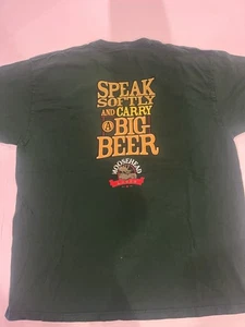 Moosehead Beer Big Bear Bull Moose XL Green Tee Shirt - Picture 1 of 8