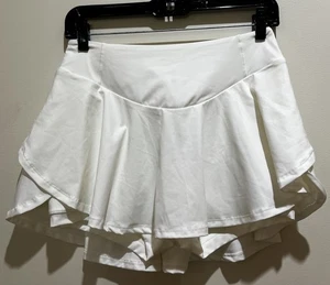 Falda Skort Glowmode con Pantalones Cortos Incorporados ~ Informal, Atlética ~ Talla M ~ Marfil - Imagen 1 de 4
