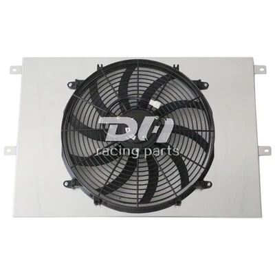 Cubierta de aluminio + conjunto de ventilador para camioneta Dodge D100 D150 D200/W100 W150 1971-79 Foto 1 de 4