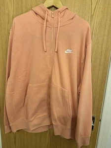 Nike Men's Sportswear Club Fleece Full-Zip Hoodie XXL - Madder Root Colour BNWT - Picture 1 of 4