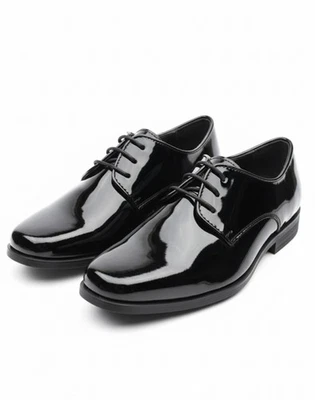 Joseph Feiss Niños Cuero Negro Oxford Zapatos de Vestir Formales, Talla 4 - Imagen 1 de 4