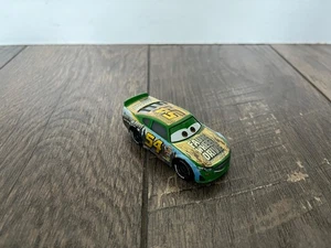 Disney Pixar Cars Faux Wheel Drive Johnny Blamer #54 1:55 Diecast Metall grün - Bild 1 von 4