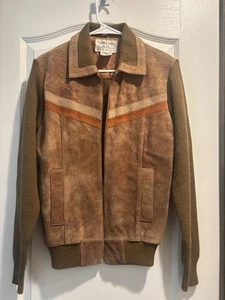 Vintage Twenty Three Collection • Rindspalt Lederjacke Herren M ohne Reißverschluss - Bild 1 von 13