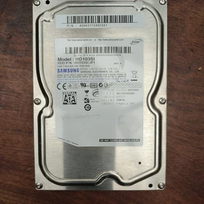 Samsung HDD 1TB HD103SL 5400RPM SATA 3.5" PC CCTV DVR HDD - Formatted - Image 1 of 3