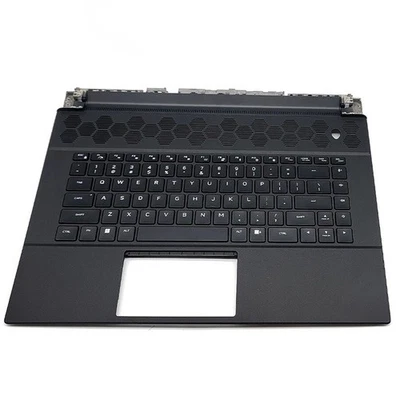 Nuevo teclado negro con reposamanos retroiluminado para computadora portátil de EE. UU. 0CGM3Y Alienware M16 R1 Foto 1 de 2