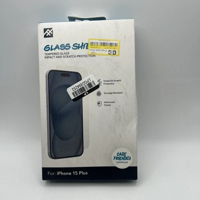 Protector de pantalla protector de vidrio templado Zagg iFrogz para Apple iPhone 15 PLUS Foto 1 de 2