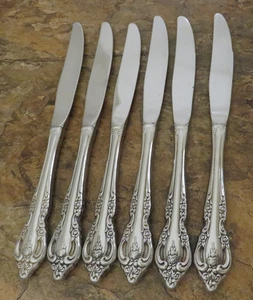 Oneida Brahms Juego de 6 Cuchillos de Cena Comunidad Cubiertos Inoxidable Lote A - Imagen 1 de 6