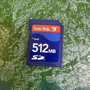 SanDisk 512MB SD Memory Card Digital Camera Trail Cam Photo Media Storage PDA - Picture 1 of 2