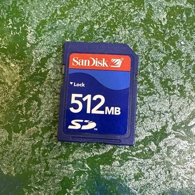 SanDisk 512MB SD Memory Card Digital Camera Trail Cam Photo Media Storage PDA - Image 1 of 2