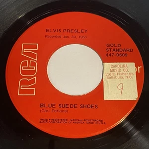 Elvis Presley: Blue Sued Shoes / Tutti Frutti 45 - RCA Gold Standard 447-0609 - Picture 1 of 2