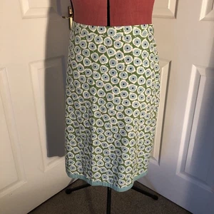 Ladies Boden Skirt 14L Blues Greens - Picture 1 of 8