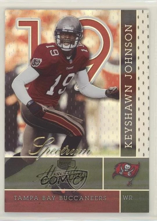 2002 Playoff Absolute Memorabilia Spectrum /100 Keyshawn Johnson #81 - Image 1 of 2