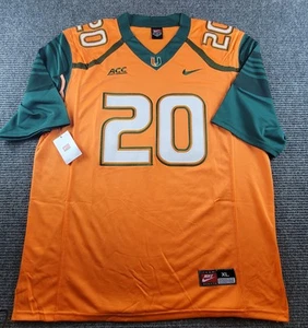 Miami Hurricanes Mens XL Ed Reed Orange Stitched Football Jersey New - Picture 1 of 6