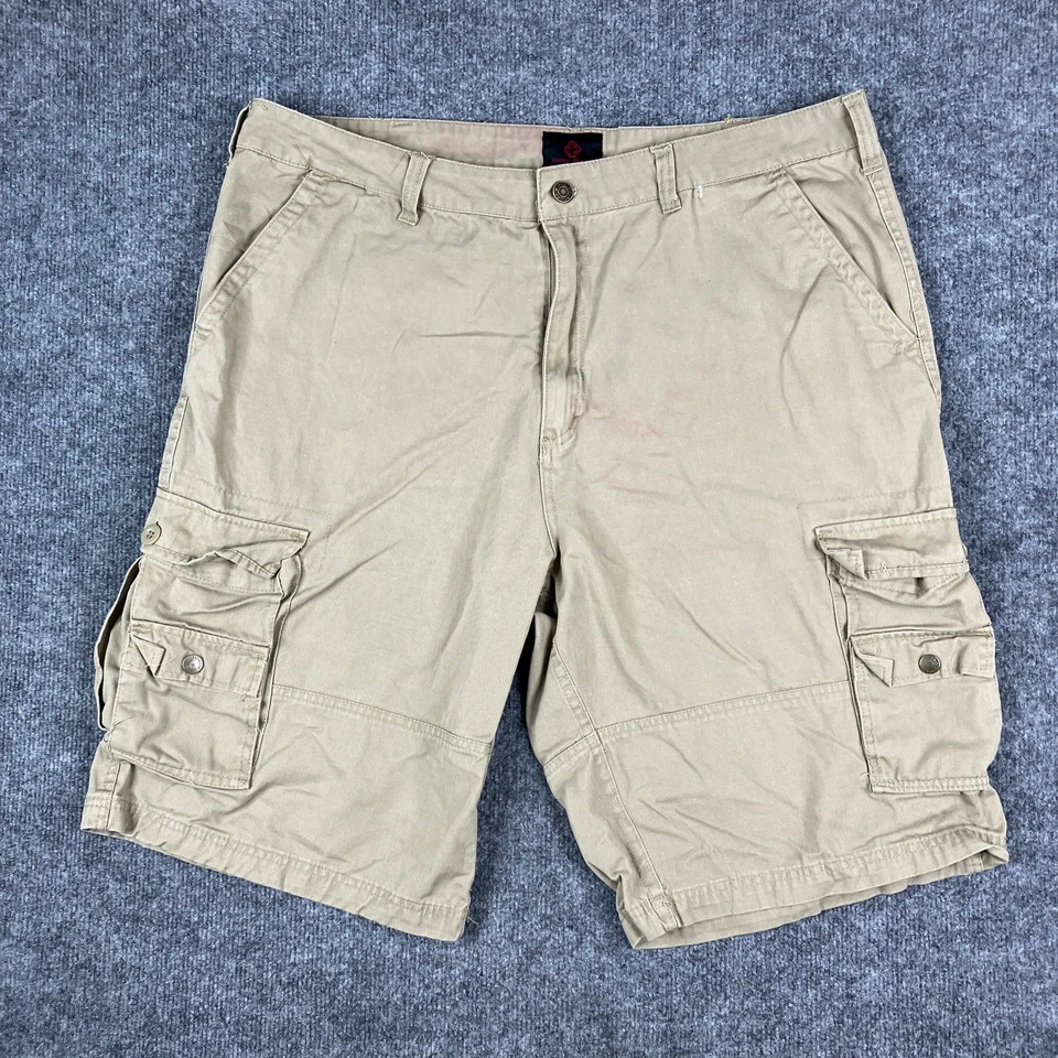 Pantalones Cortos Swiss Cross Cargo Para Hombre Talla 36 Caqui Multi Bolsillo Utilidad Exterior Informal Foto 1 de 4