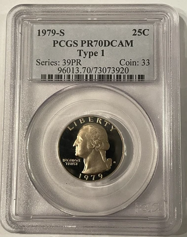 1979-S Type 1 George Washington Quarter - PCGS PR70DCAM - (#1046) Cover