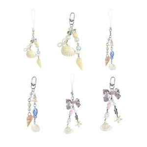 Lightweight Alloy Shell Phone Charm Dainty Key Adornment for Fashion Enthusiasts - Zdjęcie 1 z 14