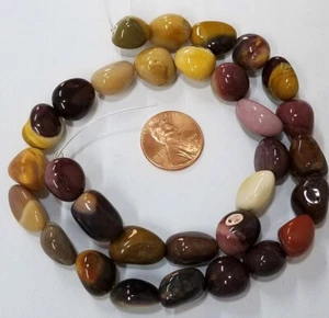 Beautiful, Mookite or Mookaite Jasper Nugget Beads, 16" Strand - Picture 1 of 4
