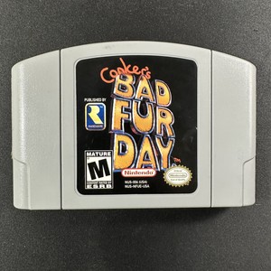 Conker's Bad Fur Day  (Nintendo 64, 2001)  N64 Authentic Cartridge Only Tested