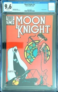 Moon Knight #24 - CGC 9.6 - White Pages - Marvel 10/82 Amazing Sienkiewicz Cover - Bild 1 von 2