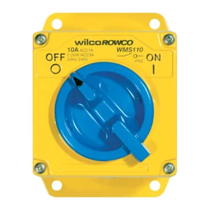 Clipsal WilcoROWCO Metal Clad 1 Pole 20A Isolating Switch | WMS120 - Picture 1 of 1