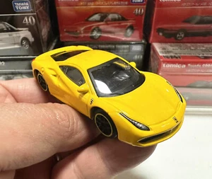 Bburago 1:64 Ferrari 488 GTB Diecast Metal Model Boy Toy Car Yellow New in Box - Picture 1 of 5