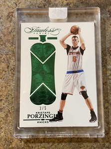 Kristaps Porzingis RC Rookie Panini Flawless  /5 Emerald Uncirculated Celtics