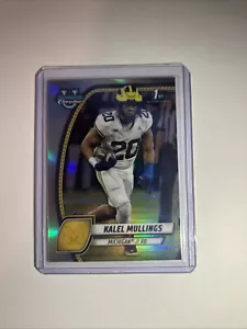 2024 Bowman University U Chrome 1st Kalel Mullings Silver refractor Michigan - Picture 1 of 2