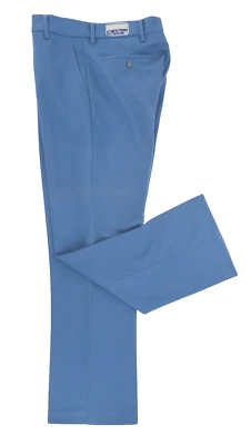 PANTALONES ACAMPANADOS NUEVO DE COLECCIÓN AÑOS 70 BLAiR BABY AZUL FORTREL POLIÉSTER CORTE BOTA 31 X 30 Foto 1 de 4