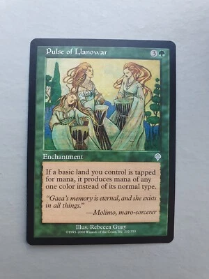 Pulse of Llanowar , MTG Invasion (2000). Uncommon Green Enchantment NM - Image 1 of 2
