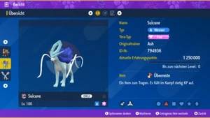 PVP Shiny Suicune 6IV | LVL 100 | Pokemon Karmesin / Purpur / Violet / Scarlet - Bild 1 von 7