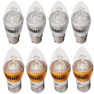 B22 BC E27 ES Dimmable LED Chandelier Candle Lights Bulbs 6W 8W 10W Lamp Bright - Image 1 of 4