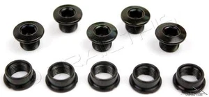 5-Count Set of Origin8 Black Single-Speed Fixed Gear BMX Track Chainring Bolts - Picture 1 of 1