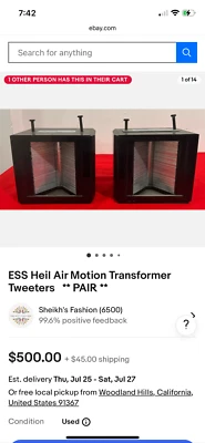 Высокочастотный динамик ESS высшего класса - Изображение 1 из 4