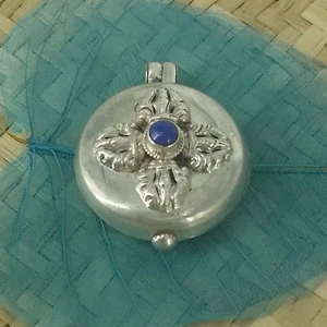 Sterling Silver Double Dorje Ghau - Picture 1 of 1