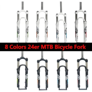 24er Inch MTB Bike Fork Air Suspension Mechanical Front Fork Bicycle Accessories - Picture 1 of 17